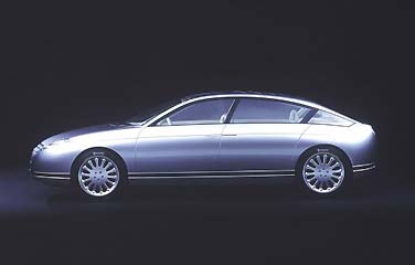 Aerodynamics of Citroën C6-Lignage can be seen better with this view. The upcoming production model will have the same characteristics as this concept-car.